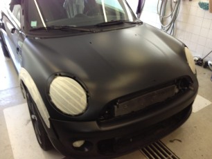 Mini covering noir matte