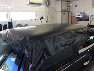 Mini covering noir matte