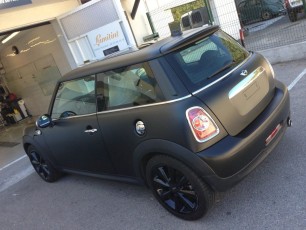 Mini covering noir matte