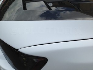 Lancer evo X covering blanc matte