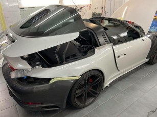 Poprsche 911 Targa Gris Craie
